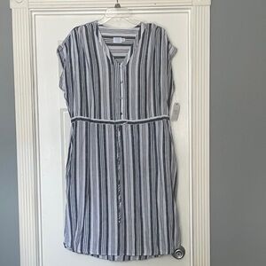 Linen Blend Dress